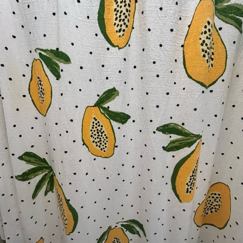UO Papaya Shower Curtain